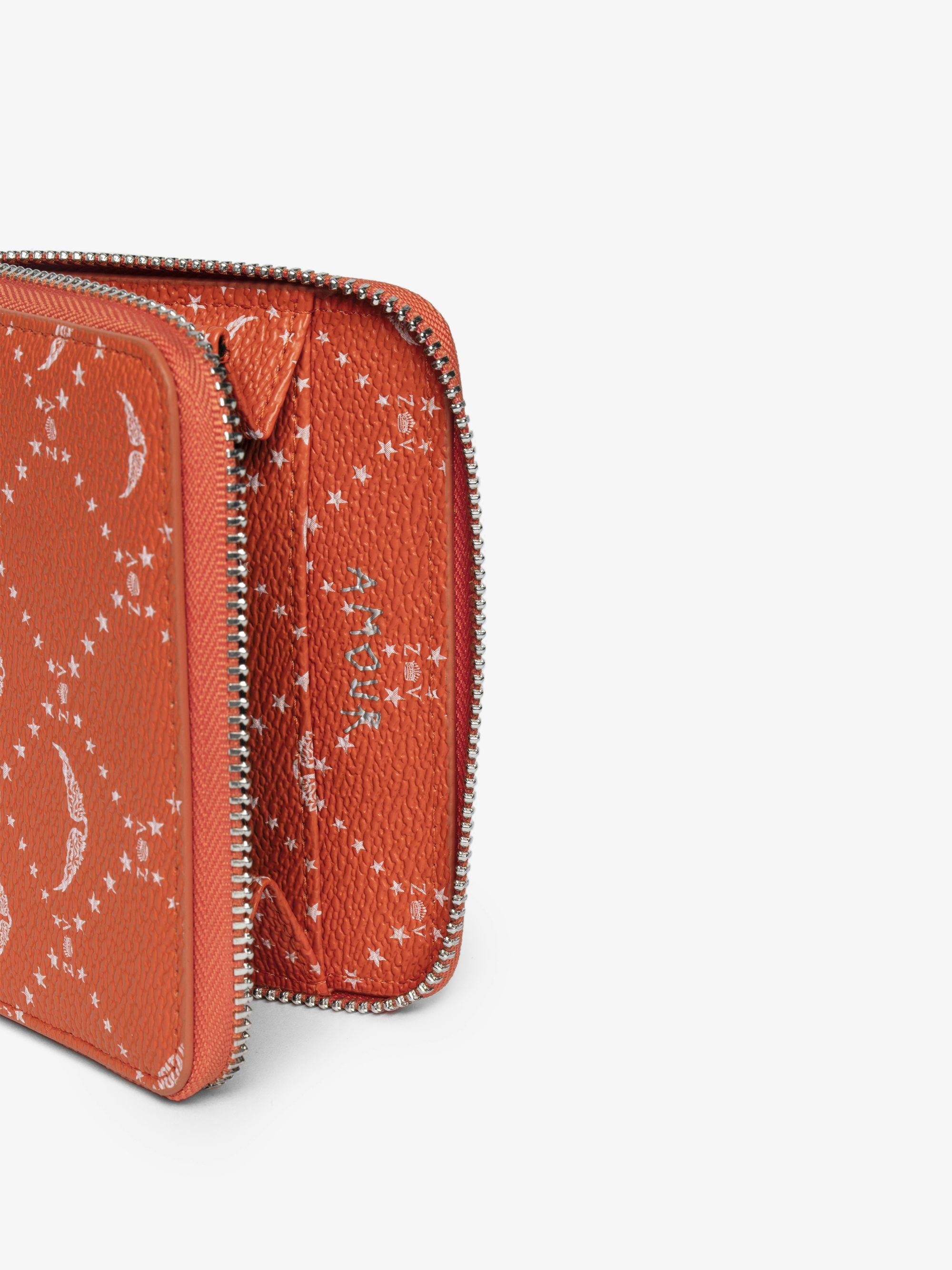 Mini ZV Monogram Wallet - Monogram canvas wallet, wing signature.